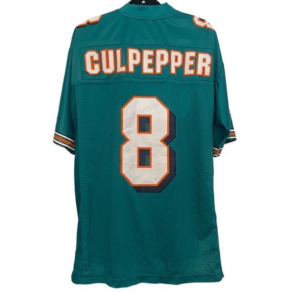 Vintage REEBOK Miami Dolphins Daunte Culpepper NFL Jersey Men's Large - Picture 2 of 9
